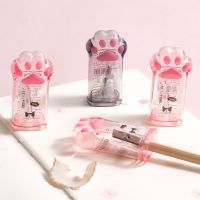 Cute Cat Paw Pencil Sharpener Kawaii Standard Pencil Cutting Machine Korean Stationery Student Kids Gift School Supplies
