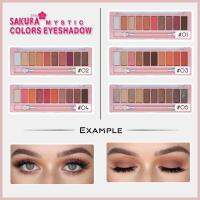 อายแชโดว์U SAKRA พาเลททาตา 10 Colors Eyeshadow Powder กันน้ำได้ยาวนาน Palette Matte with Brush