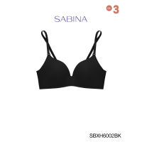Sabina ซาบีน่า เสื้อชั้นใน Invisible Wire (ไร้โครง) Soft Doomm SBXH6002BK สีดำ