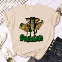 เสื้อยืดลาย Gremlins Gizmo ย้อนยุคมอนสเตอร์ Y2K เสื้อยืดสตรีทแวร์ผู้หญิงเสื้อผ้าลายตลกฮาราจูกุ2000S