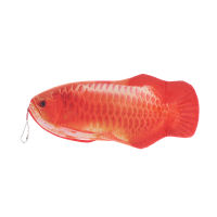 [THS Store] COD 3D Golden Arowana Fish Pencil Case Kawaii Korea Style Cloth Pencils Bags