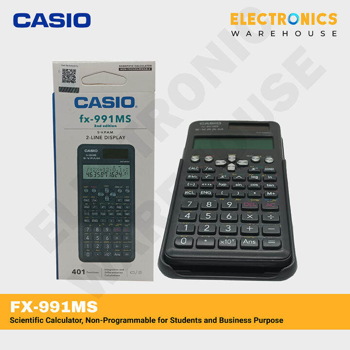 CASIO FX-991MS, Scientific Calculator, Non-Programmable For Students ...