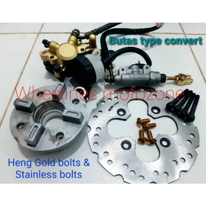 Rear Disc Brake conversion XRM Smash RaiderJ Sym Fury (with bolts of