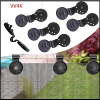 VV4K 12Pcs พืชกลางแจ้งต้นไม้ GROMMET ที่หนีบยึด อุปกรณ์ในสวน คลิปตาข่ายบังแดด ฟิล์มเรือนกระจก คลิปหนีบหัวเข็มขัด รั้วป้องกันนก