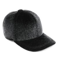 Baseball cap imitation mink cloth hat autumn and winter fashionable casual warm hat