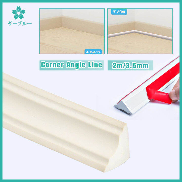 Waterproof Wall Corner Angle Line Ceiling Top Corner SelfAdhesive Angle Line Wall Decor Strip