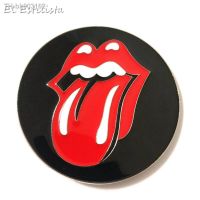 △♨ Hyperbole Rock Metal Belt Buckle Tongue Symbol Jeans Accessories Rolling Stones Logo Suit 4cm Width Belt Mens Punk Hiphop Buckle