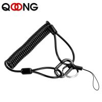 30 100cm Long Tactical Retractable Spring Elastic Rope Outdoor Survival Tool Anti lost Keychain Lanyards Men 39;s Hip Hop Jewelry