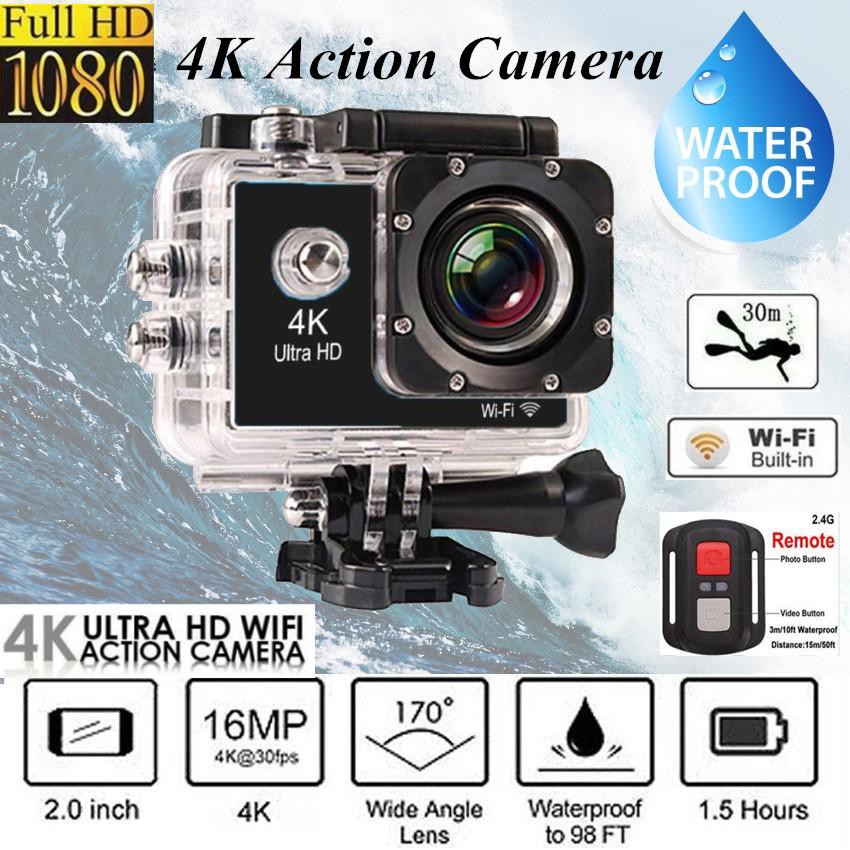 GoPro Ultra 4K 1080P Action WiFi Camera DV Sports Camcorder Underwater Cam Waterproof 
