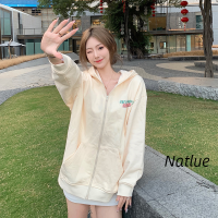 Natlux เสื้อฮู้ด เสื้อแขนยาวอบอุ่น หลวมและสบาย สไตล์ คลาสสิค ทันสมัย ชิค WJK2390PMI 39Z230925