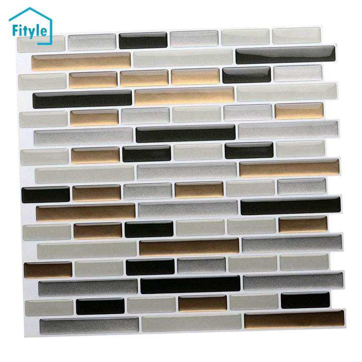 Fityle Wall Tile Sticker Tiles Decals SelfAdhesive Backsplash for Peel