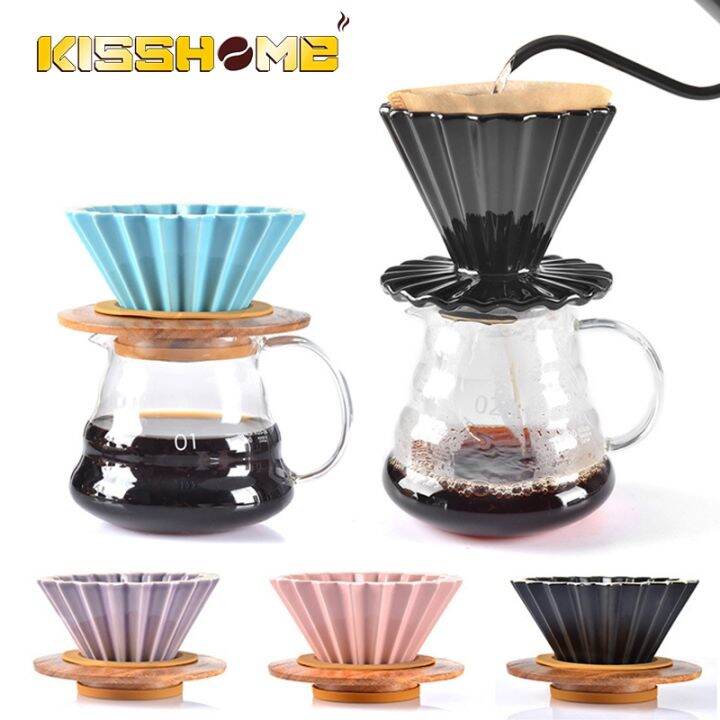 new-arrival-espresso-coffee-filter-cup-ceramic-origami-pour-over-coffee-maker-with-stand-v60-funnel-dripper-cafe-accessories