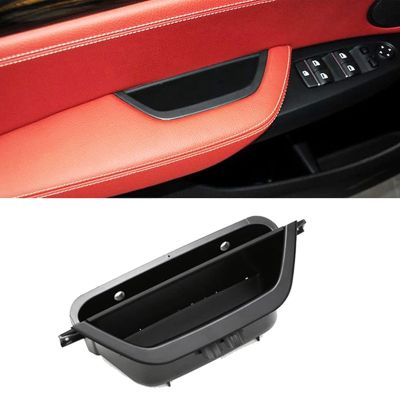 For BMW X3 X4 Car Door Armrest Storage Box Door Handle Phone Storage Holder Replacement
