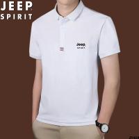 เสื้อผู้ชาย Jeep เสื้อลำลองคอปกแมทช์ลุคง่าย JEEP แฟชั่นแขนสั้นฤดูใบไม้ผลิผู้ชายธุรกิจครึ่งแขน polo ฤดูร้อน T เสื้อ