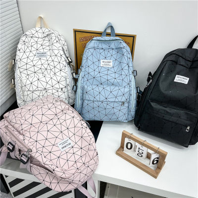 Geometry Backpack for Women Men Student Large Capacity Waterproof Printing ulzzang Personality Multipurpose Bags