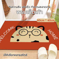 Niusheng พรมปูพื้น ดูดซับน้ำได้ดี กันลื่น แบบแห้งเร็ว  พรมห้องน้ำ ขนาด 40cm X 60cm  50cm X 80cm สินค้าพร้อมส่ง