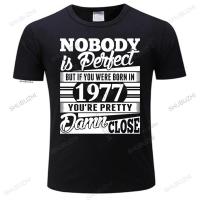 เสื้อยืดแนววินเทจสำหรับผู้ชายเสื้อยืดแบรนด์เนมสำหรับ1977เสื้อทีเชิ๊ตผู้ชายเสื้อยืด2023คุณภาพสูงคอกลมแขนลำลองขาสั้นแฟชั่นพิมพ์ลายเสื้อคอกลมผ้าฝ้าย100% ฤดูร้อนเสื้อคอกลมคอกลมใหม่