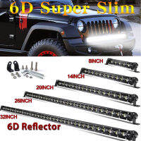 OperaCWwart6D Super Led Light Bar 8"; 14"; 20"; 26"; 32"; 38"; For Car Tractor Suv Truck 4WD 4x 4 Offroad A Led Work Lights Driving Lamp