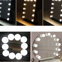 【Worth-Buy】 อัพเกรดไฟ Led 12V กระจกแต่งหน้าหลอดไฟไฟติดโต๊ะเครื่องแป้งฮอลลีวู้ดไฟ Led หรี่ได้โคมไฟติดผนัง10ชุดหลอดไฟสำหรับโต๊ะเครื่องแป้ง