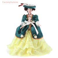 FactoryOutlete?Cheap? 1PC 1:12ตุ๊กตาจิ๋วรุ่น Porcelain victorian MISS Lady Doll Toy