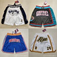 NEW Nba Spurs Basketball 2022 Jersey Just Don Justin Duncan Finals Pants Embroidered Shorts Y727