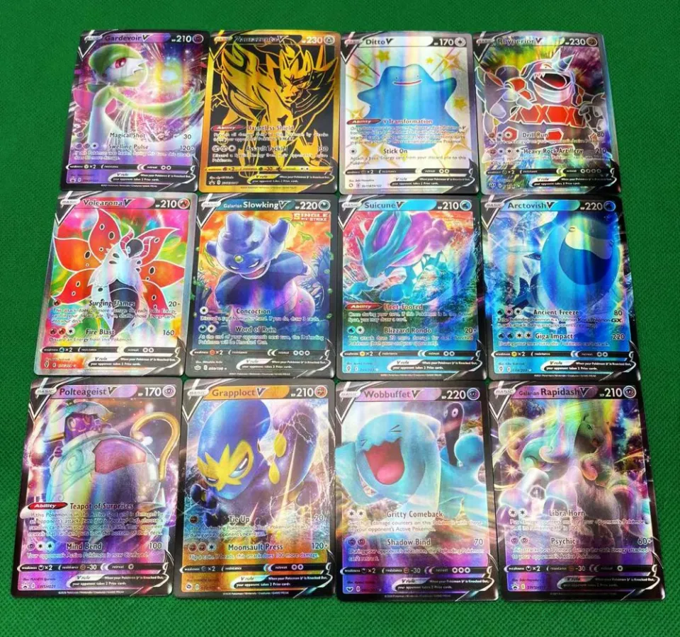 Pokemon Card 10-150pcs Pikachu English Spanish Game Collection Cartas  Pokemon español Vmax GX Metal Pokémon Cards Kids Toy Gift