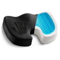 ☒卐☇ Massage For Gel Cushion Car Relief Chair Back Tailbone Cushion Pad Foam Sitting Long Memory Pain Gel Coccyx Seat U-shaped Office