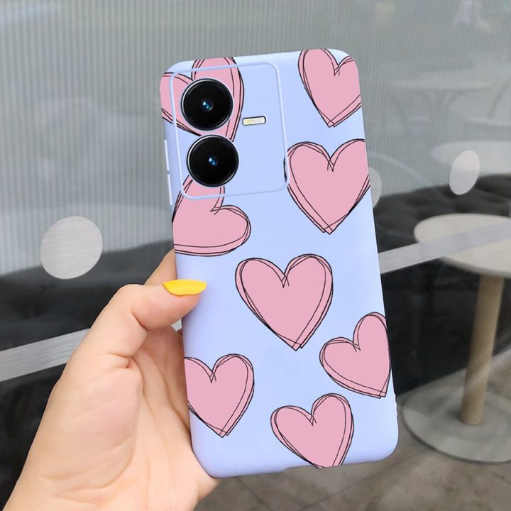 soft-case-สำหรับ-vivo-y22-vivo-y22s-2022-matte-jelly-ซิลิโคนวัวการ์ตูนพิมพ์สำหรับ-vivoy22-y-22-s-v2206เคสใส่โทรศัพท์