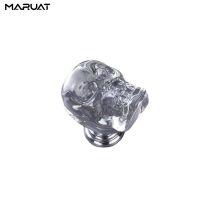 ✥ Skull Design Crystal Glass Knobs Cupboard Drawer Pull Kitchen Cabinet Door Wardrobe Handles Hardware American Trend Pulls