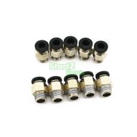 10PcsHigh quality 4mm to 1/4 Thread Male Straight Pneumatic Tube Push In Quick Connect Fittings Pipe Pipe Fittings Accessories