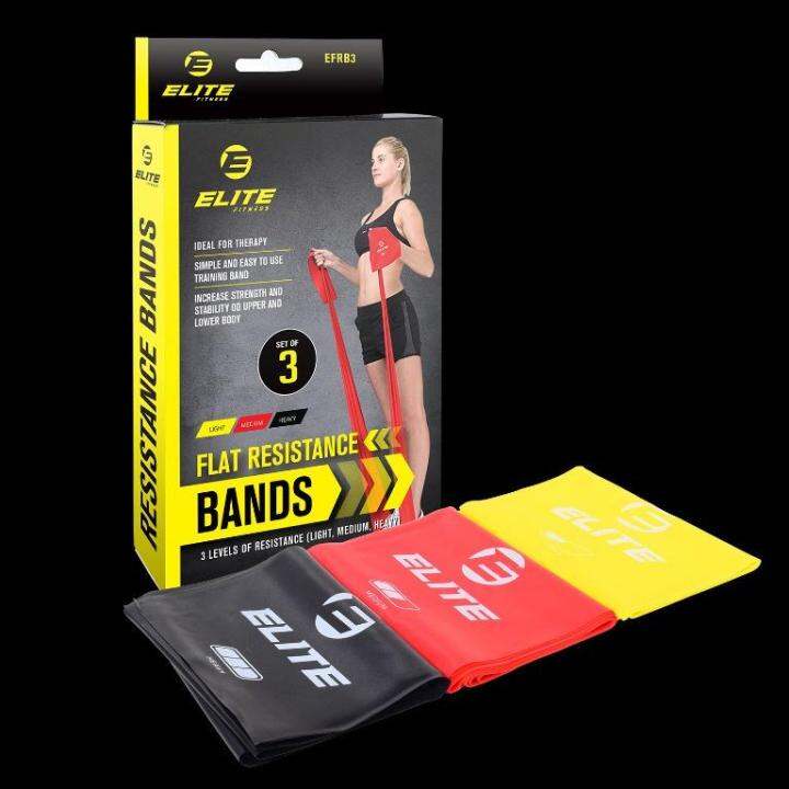 Elite Flat Resistance Bands EFRB3 Lazada PH