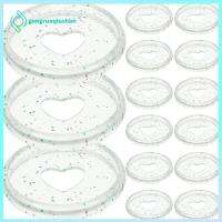 GONGRUOQIUSHAN 50Pcs ใสสะอาด โน้ตบุ๊คขนาดเล็ก เอบีเอสเอบีเอส ดิสก์ discbound แฟ้มขนาดเล็ก28มม. แผ่นแหวนหัวใจกลวง ออฟฟิศสำหรับทำงาน