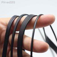 【YD】 2m black thickened leather handmade flat strand suitable for han