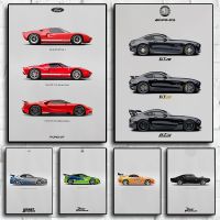 New 2022 Supra Car Poster GR Fast and Furious Sport Cars GTR Wall Art Decoration Bar Cafe Room Decor Canvas Posters Adult Gifts Wall Décor