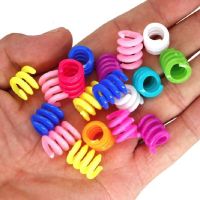 50pcs/lot Acrylic Mixed Color Dreadlock Beads Dread Cuff Braided Colorful Hair Rings Fashion Micro Hair Beads in Braids Hair