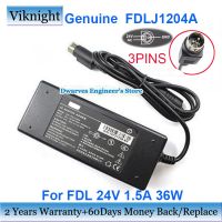 ♨2023ใหม่... FDLJ1204A ที่ชาร์จอะแดปเตอร์สำหรับ AC FDL 24V 1.5A 36W 10727110-8N แหล่งจ่ายไฟ3พิน