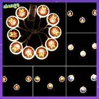 ZHENGE Ramadan 10 Leds Eid Mubarak อิสลามมุสลิมโคมไฟเทศกาลรอมฎอน Kareem สายหลอดไฟ Led