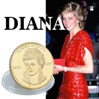 Wr เหรียญคอลเลกชันที่คุ้มค่าความท้าทายดอกกุหลาบสุดท้ายของอังกฤษ Diana เจ้าหญิงแห่งสหราชอาณาจักร