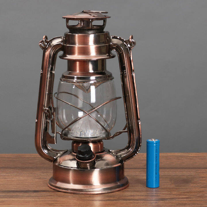 Outdoor retro kerosene lamp camping lantern charging Camp LED barn