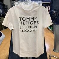 原装 汤米 tommy hilfiger短袖T恤纯棉圆领半袖打底衫男装白色正品代购