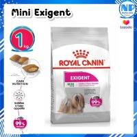 Royal Canin Mini Exigent 1kg. Dry Dog Food อาหารเม็ดสุนัขโต พันธุ์เล็ก ช่างเลือกอาหาร อายุ 10 เดือนขึ้นไป โรยัล คานิน