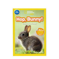 National Geographic Kids pre readers: hop Bunny jump Bunny National Geographic graded reading elementary English Enlightenment picture book for young children