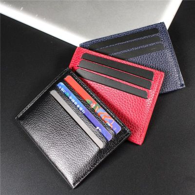 New Ultra-Thin Mens Wallet Mini ID Credit Card Holder Small Cardholder Coin Money Bag PU Leather Slim Purse For Women Man Card Holders