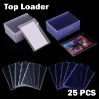 25PCS 35PT Toploader Gaming Trading Card Holder Sleeves PVC Top Loader 3X4" Cards Protector for Board Game Sports Card Cover Card Holders