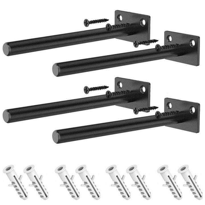 Floating Shelf Brackets, 6 Inch Heavy Duty Shelf Supports with Inch ...