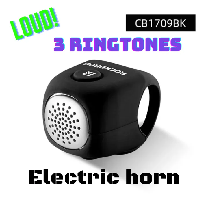 Electric Horn Bicycle Loud 3 Ringtones Rockbros Electric Bell Bicycle