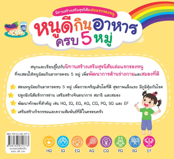 inspal-หนังสือ-นิทานสร้างเสริมสุขนิสัยเล่มแรกของหนู-หนูดีกินอาหารครบ-5-หมู่