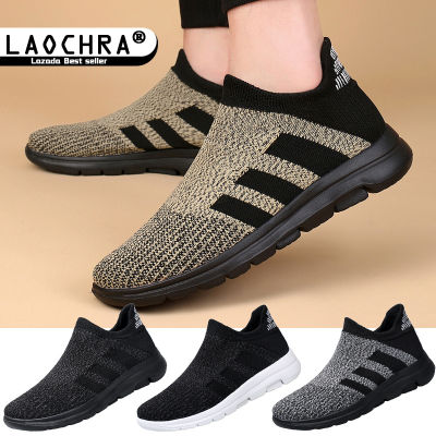 Laochra ถุงเท้าแฟชั่นรองเท้าผ้าใบผู้ชายระบายอากาศได้,รองเท้าลำลองกันลื่นสำหรับผู้ชายมาใหม่ล่าสุดรองเท้าผ้าใบ