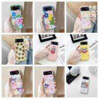 Samsung Galaxy Z เคสป้องกันแบบฝาพับ3 4 5ขอบคลื่นดีไซน์นิ่มกรณีพับ Z เคสป้องกันแบบฝาพับ5