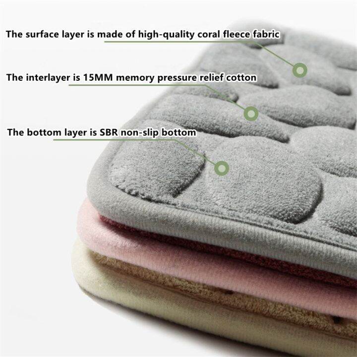 home-bath-mat-cobblestone-embossed-bathroom-carpet-water-absorption-non-slip-memory-foam-absorbent-washable-rug-toilet-floor-mat